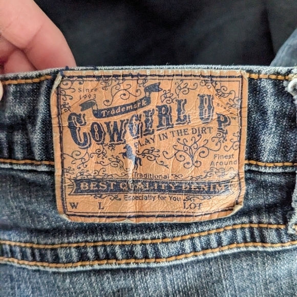 Cowgirl Up Boot Cut Jeans Sz 14/W33 - Picture 11 of 15